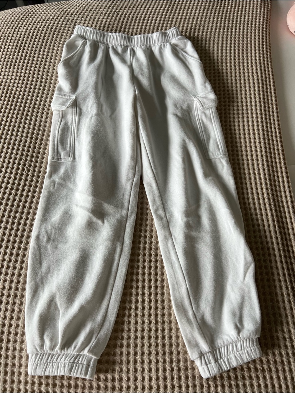 Cargo Jogger Pants - White